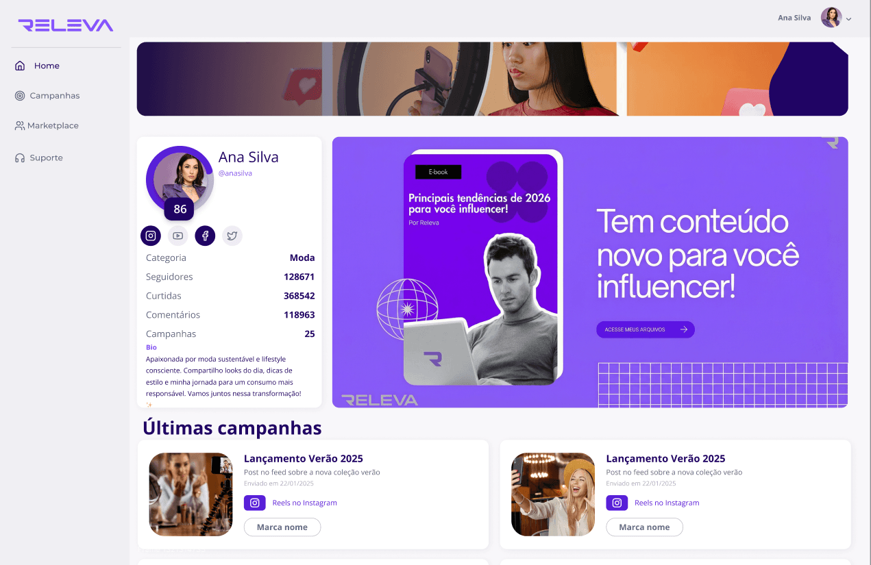 Hero Influenciadores